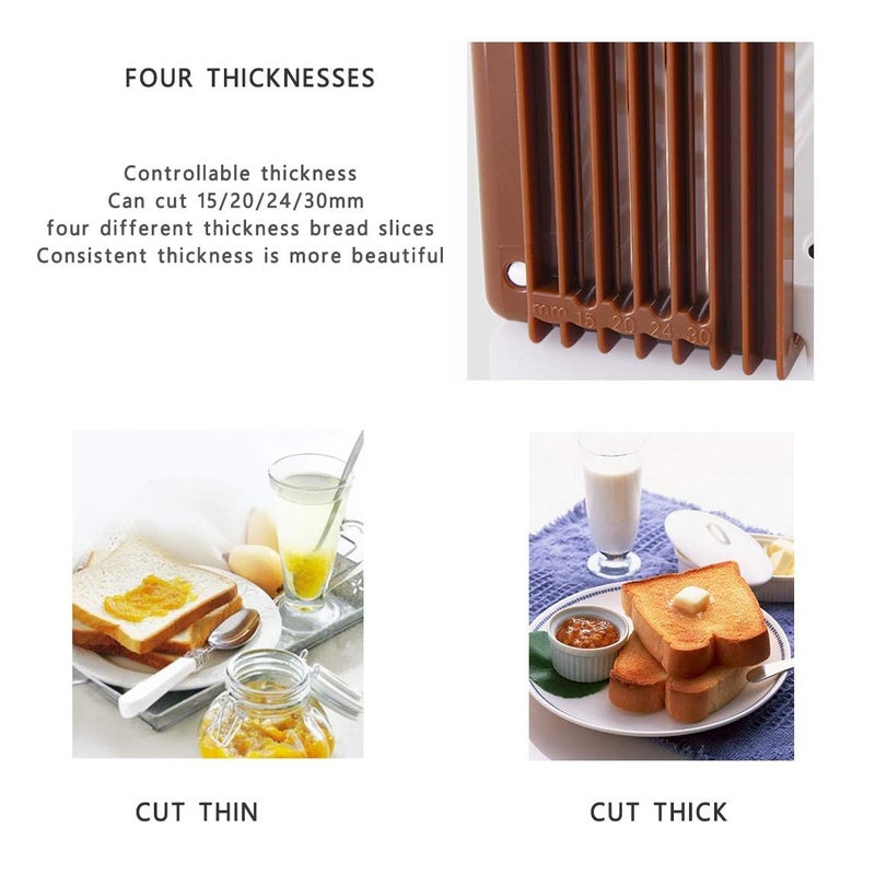 TCOTBE, Foldable Compact Bread Slicing Guide - Bake Slicer Cutter for Homemade Bread, Sandwiches - Image 3